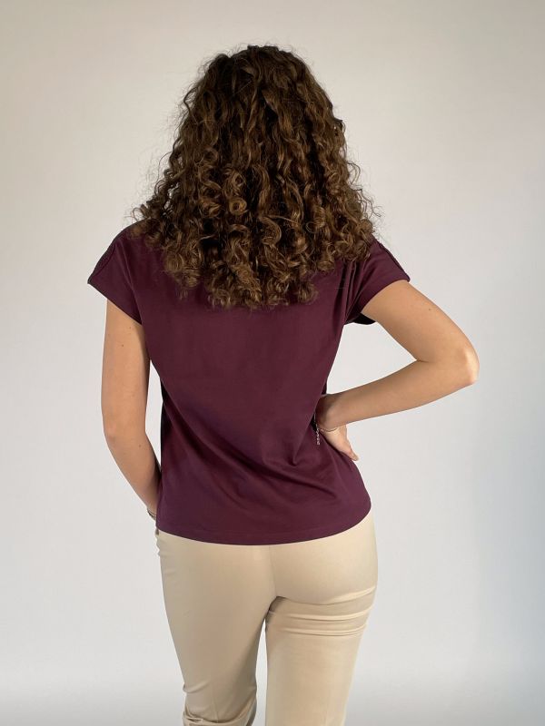 T-shirt manica corta Emme - ametista