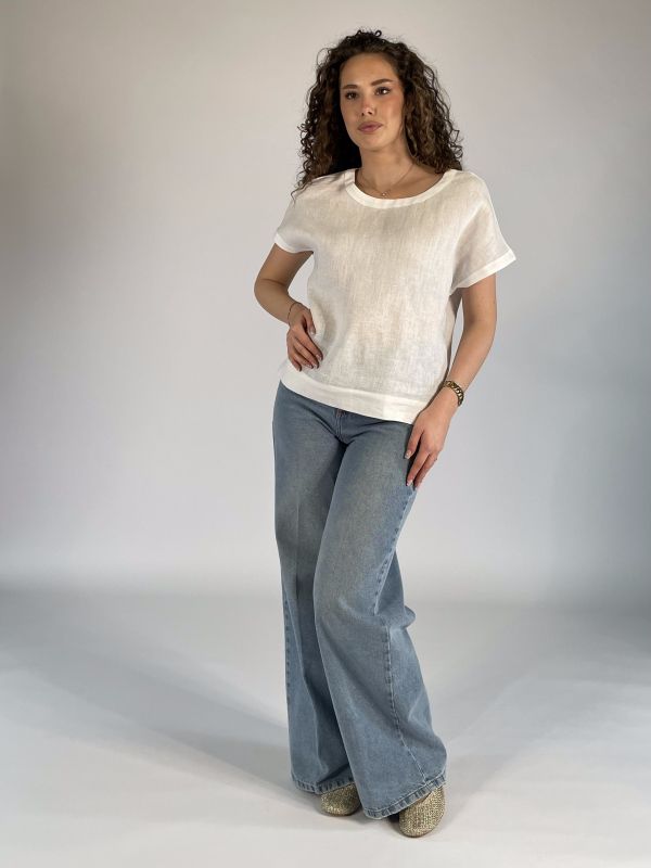 T-shirt manica corta Emme - bianco