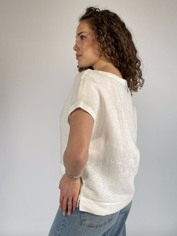 T-shirt manica corta Emme - bianco