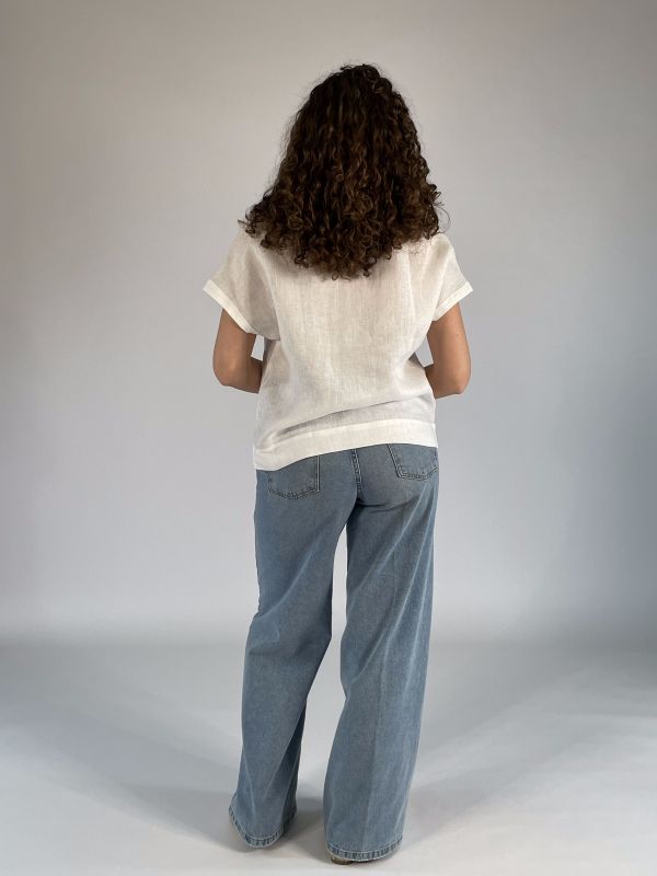 T-shirt manica corta Emme - bianco