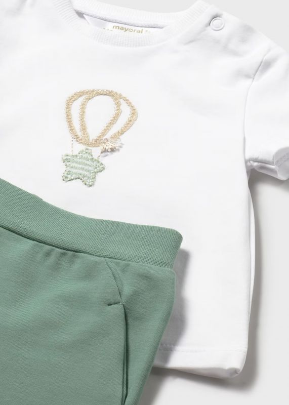 Completo 3 pezzi Newborn - muschio