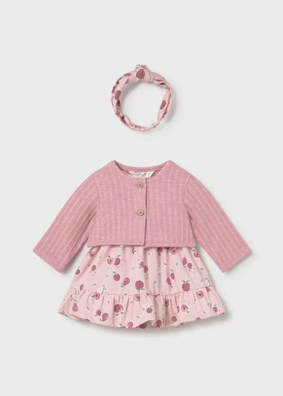 Abito manica corta Newborn - rosa
