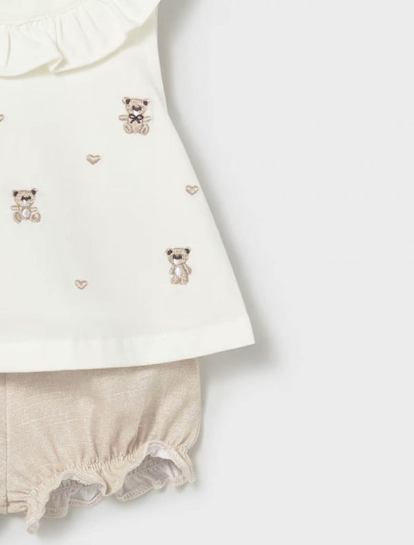 Completo 2 pezzi Newborn - grano