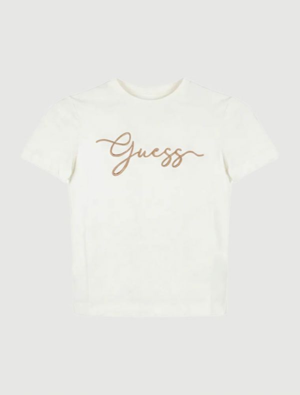 T-shirt manica corta sportiva Guess - bianco