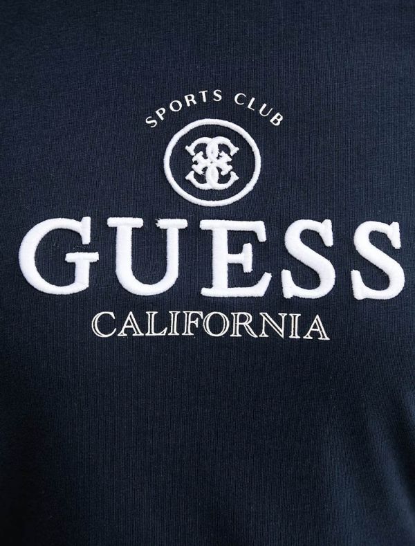 T-shirt manica corta sportiva Guess - oceano