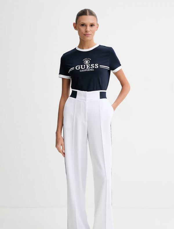 T-shirt manica corta sportiva Guess - oceano