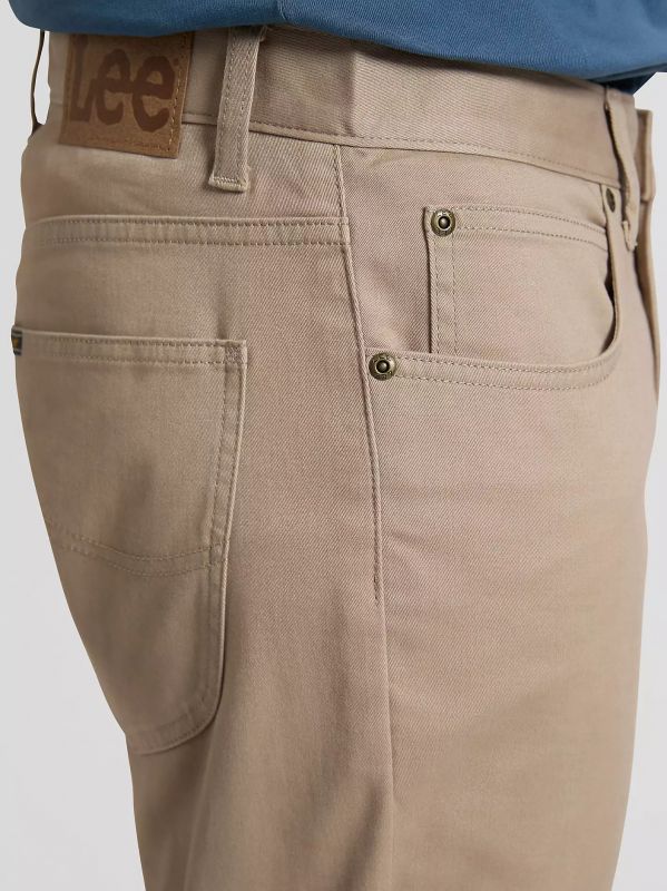 Pantalone casual 5 tasche Lee - taupe