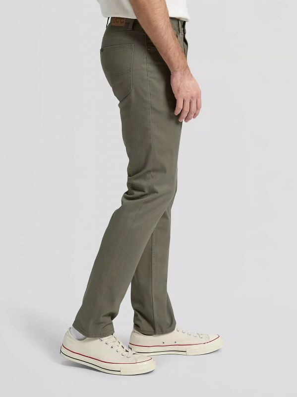 Pantalone casual 5 tasche Lee - olive