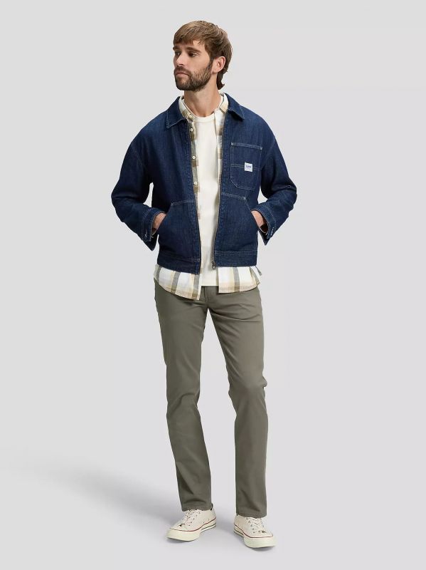 Pantalone casual 5 tasche Lee - olive