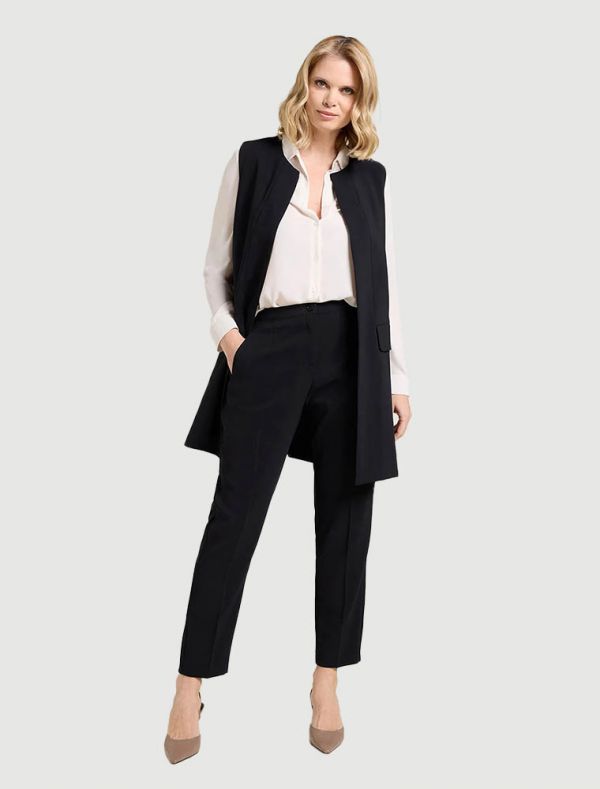 Pantalone curvy Luisa Viola - nero