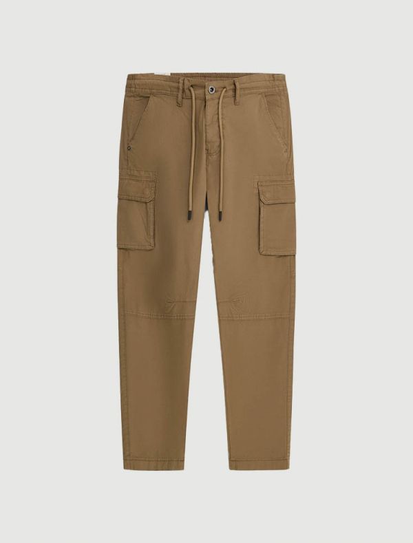 Pantalone casual Gas - tabacco