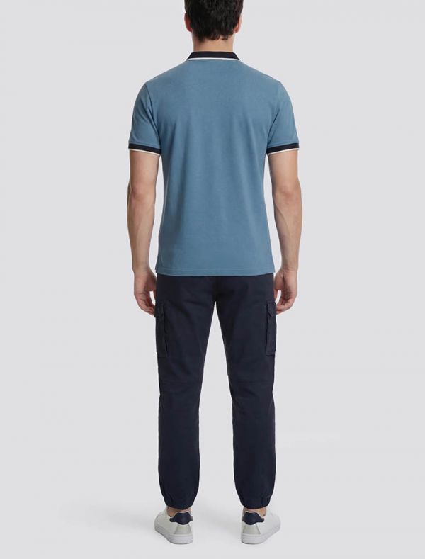 Polo manica corta Gas - azzurro