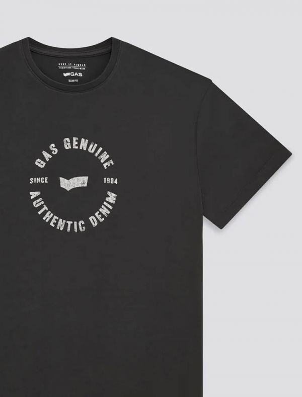 T-shirt manica corta Gas - grigio scuro