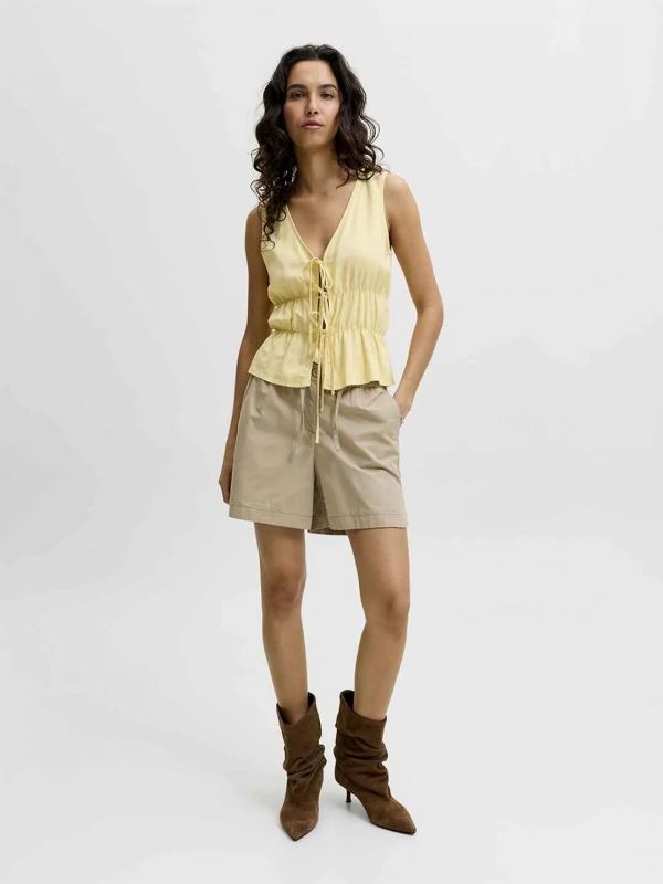 Pantalone corto Jjxx - beige