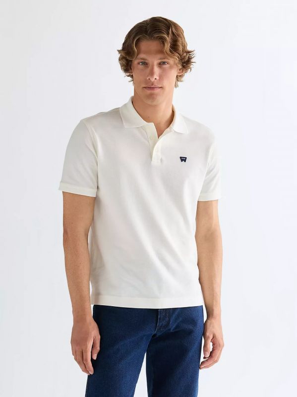 Polo manica corta Wrangler - white