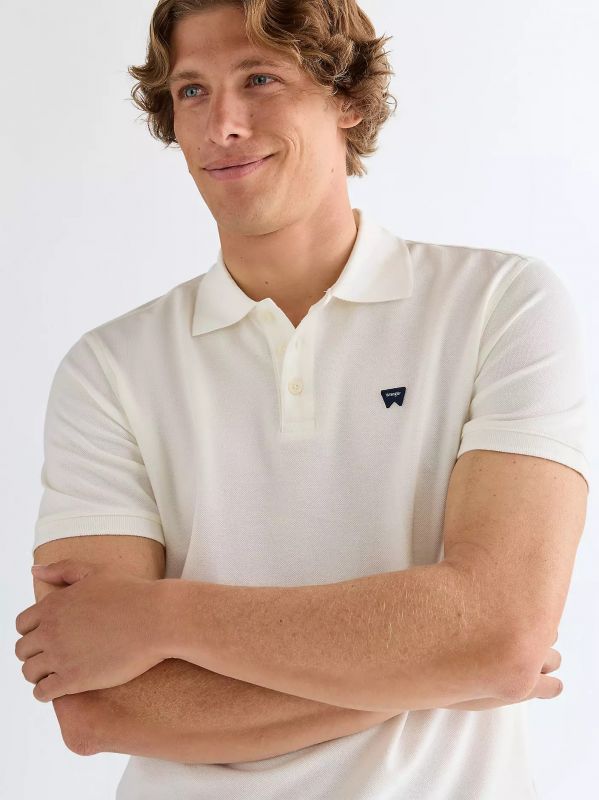 Polo manica corta Wrangler - white