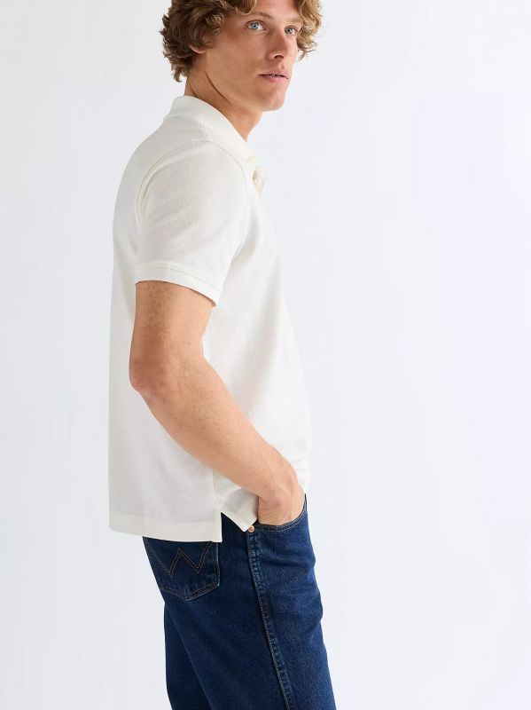 Polo manica corta Wrangler - white