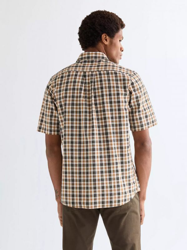Camicia manica corta casual Wrangler - kaki