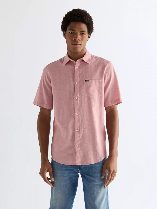 Camicia manica corta casual Wrangler - rose