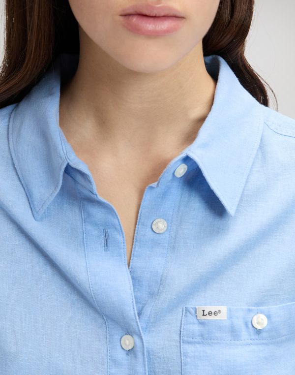 Camicia manica lunga Lee - azzurro