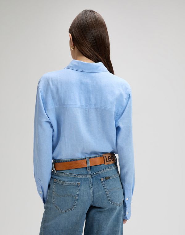 Camicia manica lunga Lee - azzurro