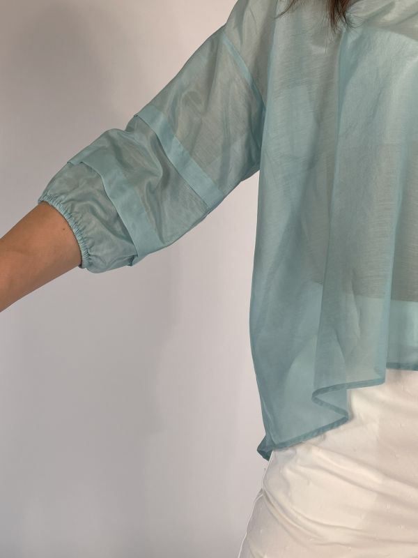 Camicia manica lunga Iblues - acqua marina