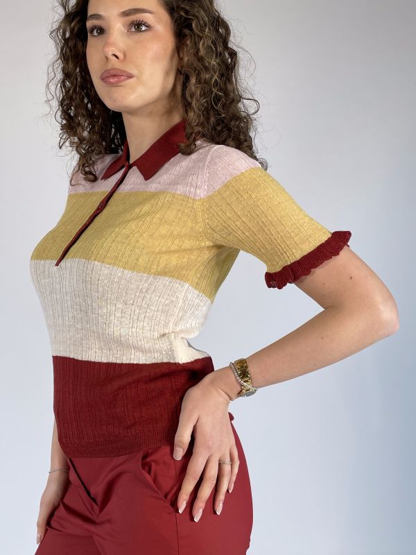 Polo manica corta Iblues - bordeaux