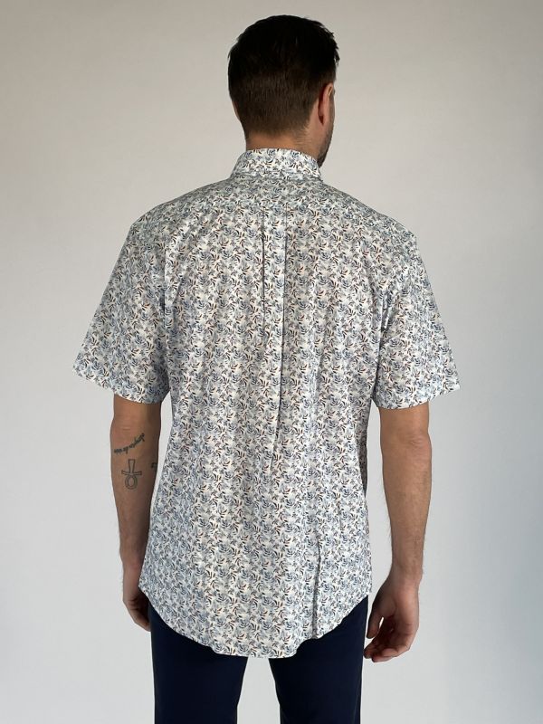 Camicia manica corta casual Fynch-hatton - rosso blu