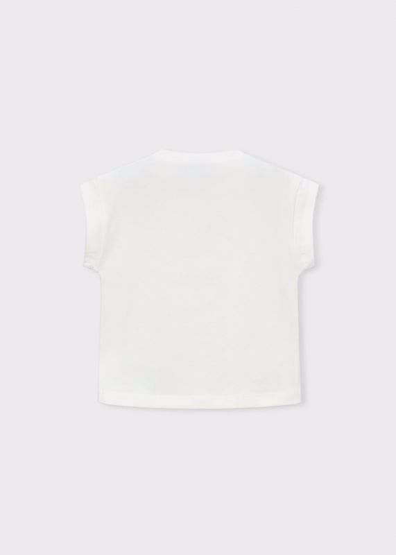 T-shirt manica corta Mayoral - ecru rosa