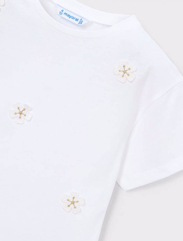 T-shirt manica corta Mayoral - bianco