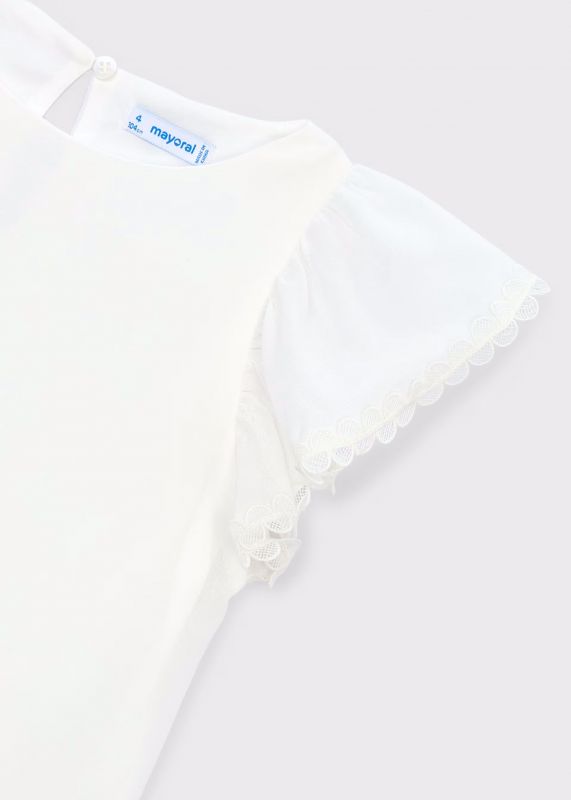 Camicia manica corta Mayoral - ecru