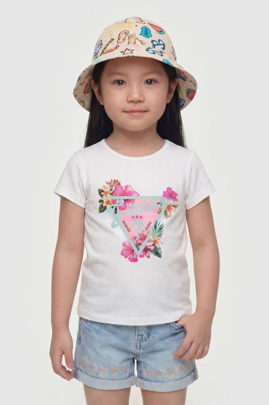 T-shirt manica corta Guess - bianco