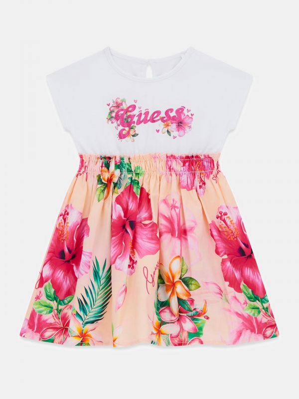 Abito manica corta Guess - bianco
