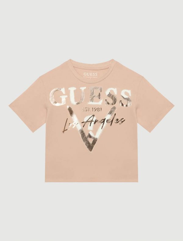 T-shirt manica corta Guess - rosa antico