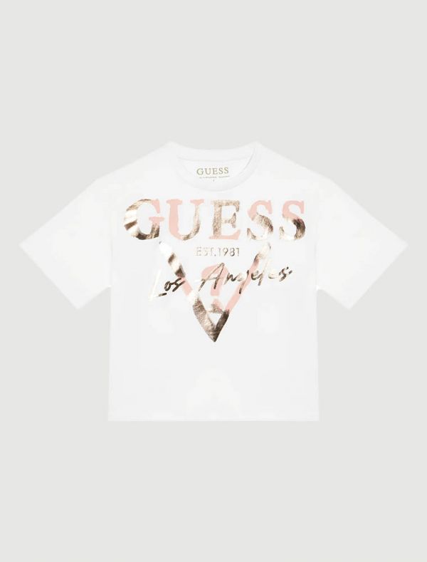 T-shirt manica corta Guess - white