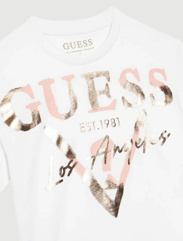 T-shirt manica corta Guess - white