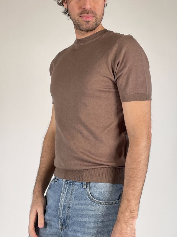 Maglia manica corta Seinse - fango