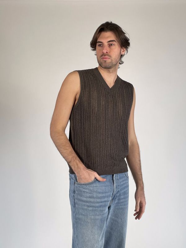 Pullover senza maniche Seinse - fango