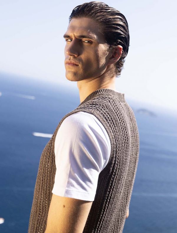 Pullover senza maniche Seinse - fango