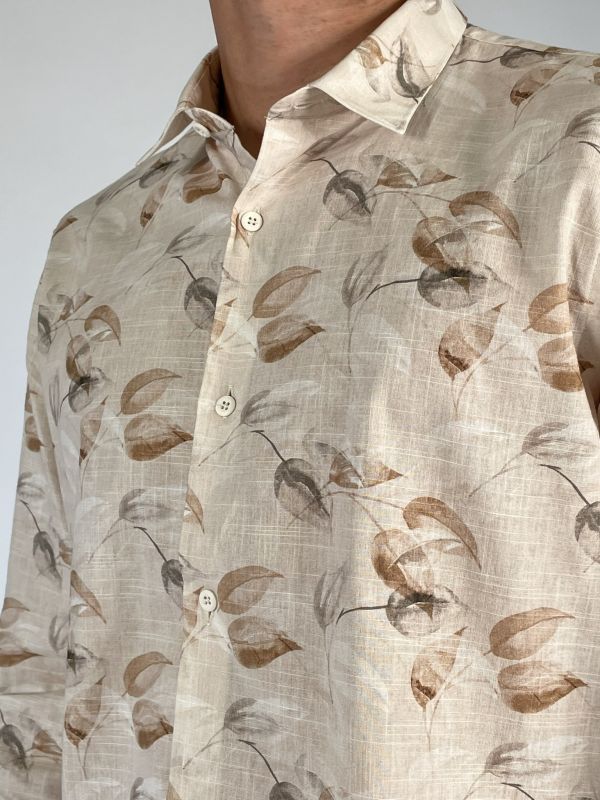 Camicia manica lunga Seinse - beige