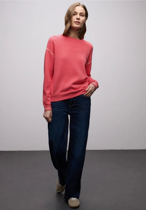 Maglia manica lunga Street One - corallo