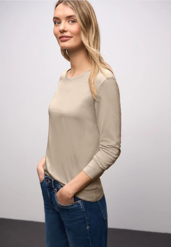 Maglia manica lunga Street One - beige