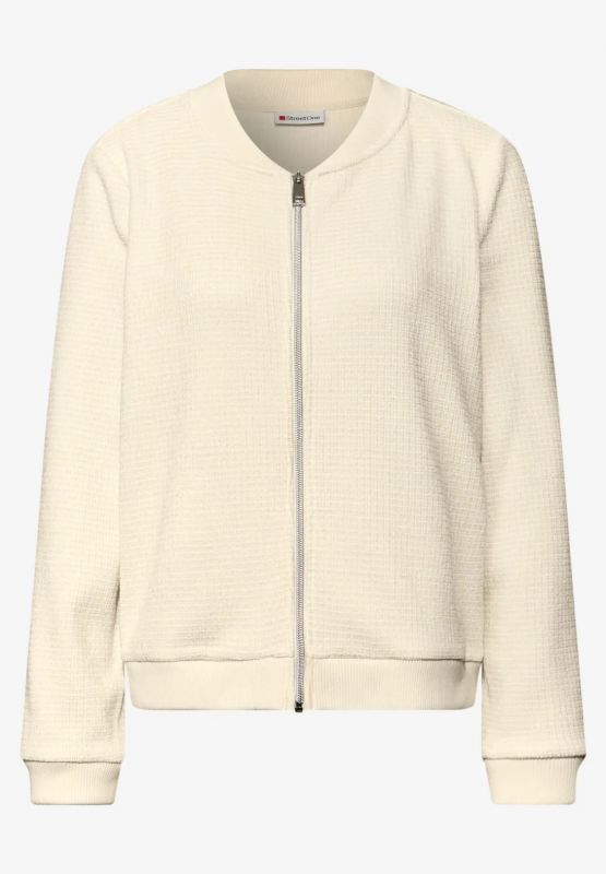 Maglia in felpa aperta Street One - beige