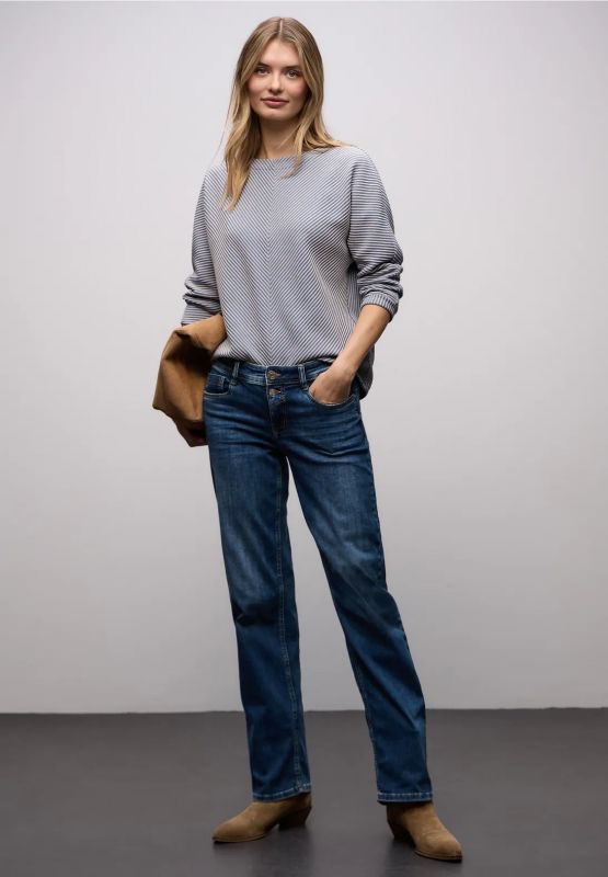 Maglia manica lunga Street One - blu