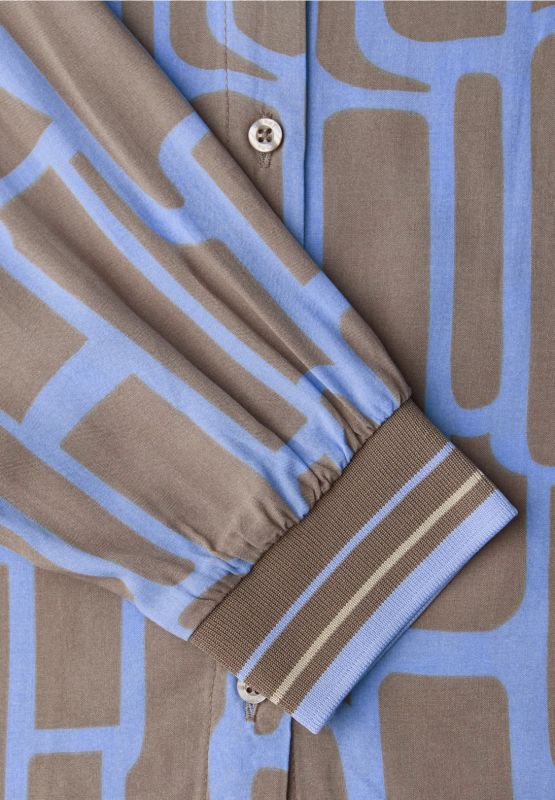 Camicia manica lunga Street One - blu