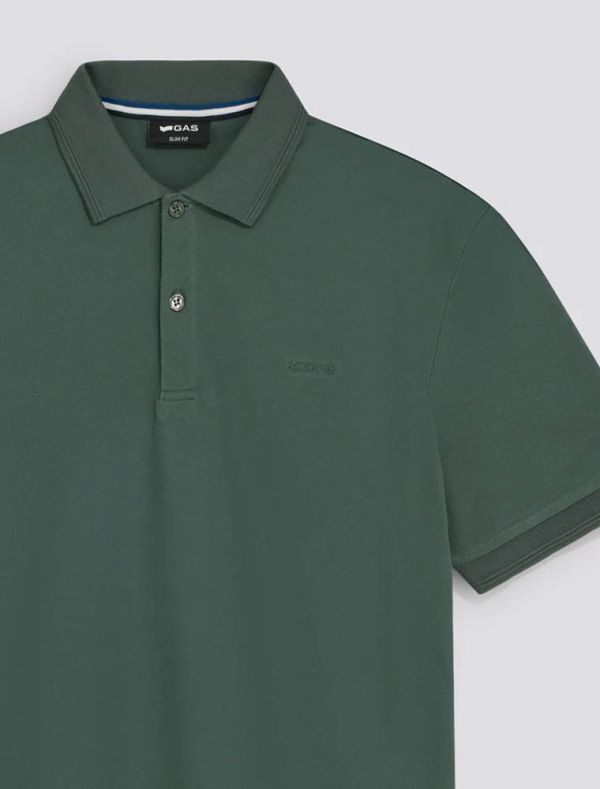 Polo manica corta Gas - green