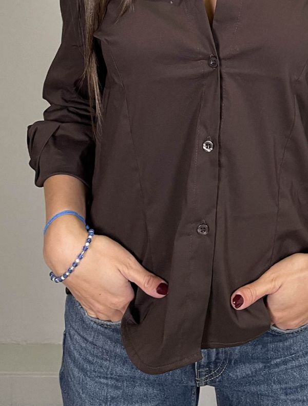 Camicia manica lunga giovane Susy Mix - moro