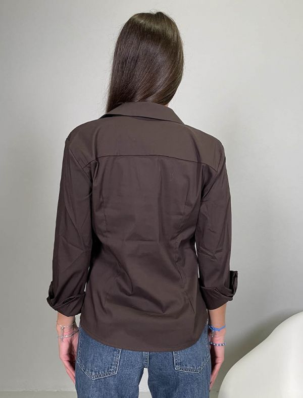 Camicia manica lunga giovane Susy Mix - moro