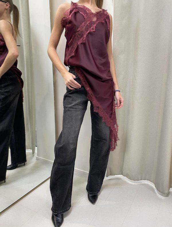 Pantalone jeans San Babila - black denim