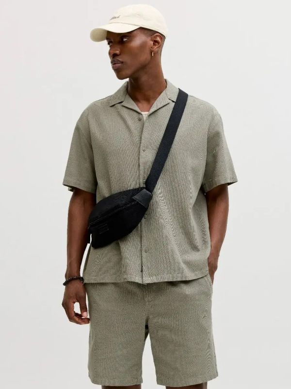 Camicia manica corta Jack & Jones - green